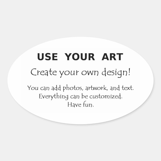 Faire mes propres autocollants ovales avec logo de (Devant)