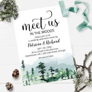 Faire notre connaissance dans les bois Invitation 