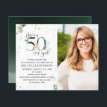 Faire paraître 50 ans sous son meilleur jour Invit<br><div class="desc">Atteindre la cinquantaine est une réalisation incroyable et cela mérite d'être célébré avec style ! L'invitation Making 50 Look Good Gold Green Botanical Photo Birthday est le moyen idéal pour faire exactement cela. Cette invitation élégante et moderne présente un magnifique design botanique à l'aquarelle verte avec des éclaboussures de faux...</div>