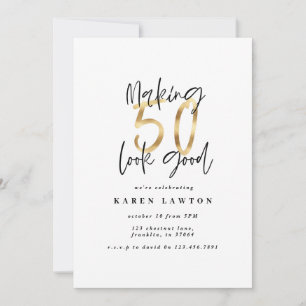 Faire paraître 50 une bonne invitation pour l'anni