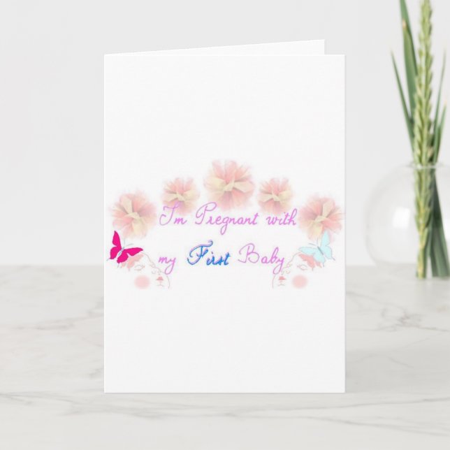 Faire-part 1ère grossesse (Devant)