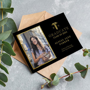 Faire-part 2024 Diplôme de l'école de soins infirmiers or pho