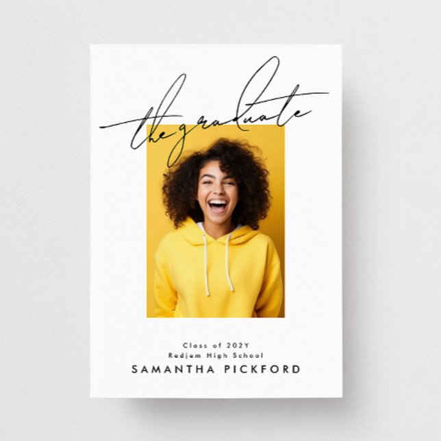 Faire-part 2 côtés Photo Lycée Le Diplômé (Créateur téléchargé)