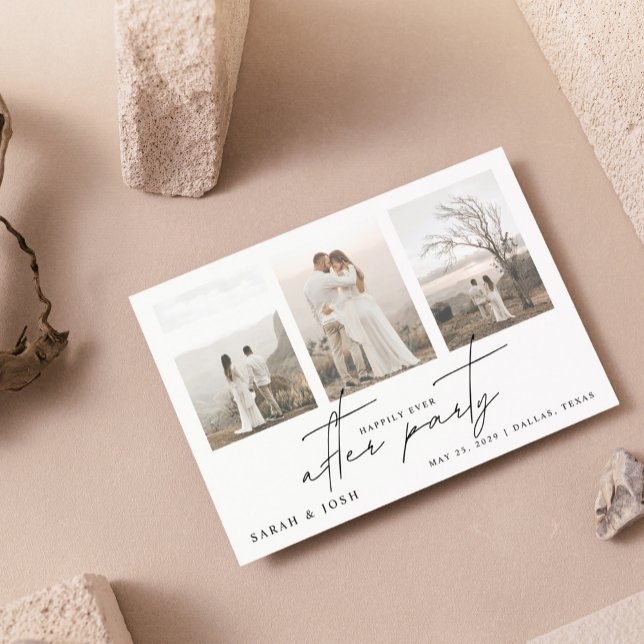 Faire-part 4 Photo Heureusement Jamais Après Le Mariage Du Pa (Our Fairy Tale Continues... Join Us for Our Happily Ever After Party! 🌟🍾)