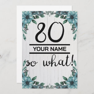 Faire-part 80 Alors Quoi - Drôle 80e anniversaire