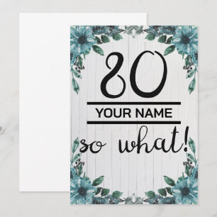Faire-part 80 Et Alors - Drôle 80e Anniversaire