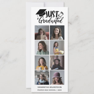 Faire-part 8 Collage Photo Juste Graduated Class Of 2023