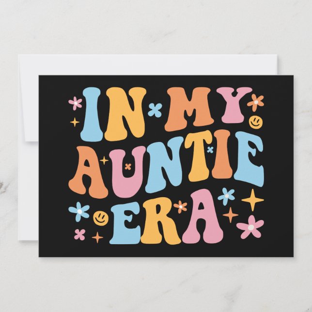 Faire-part À l'ère de ma tante je (Devant)