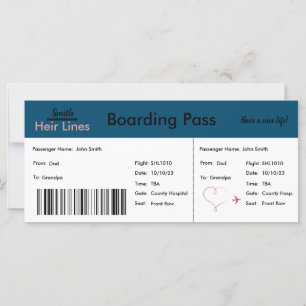 Faire-part à thème "Nous nous attendons"