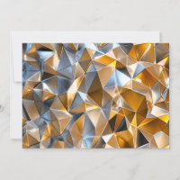 Abstrait Métallique Moderne Géométrique Or Argent
