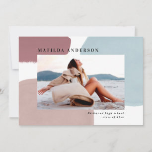 Faire-part Abstraite fête de remise des diplômes en photo pei