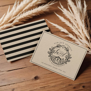 Faire-part Accueil Sweet Home Nous avons déménagé à la maison