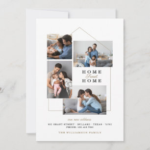 Faire-part Accueil Sweet Home Photo Collage Nouvelle adresse