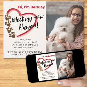 Faire-part Adoption d'un nouvel animal