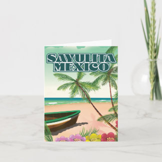 Faire-part Affiche de plage de Sayulita Mexico