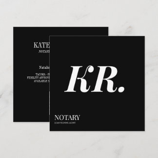Faire-part Agent de signature de notaire public Monogramme él