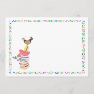 Faire-part Alphabet Bordure maternelle ou préscolaire Graduat