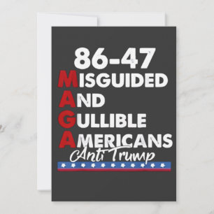 Faire-part Américains malavisés et crédules 86-47
