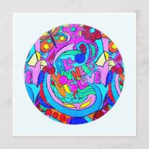 Faire-part amour super hippie