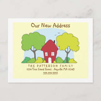 Faire-part Amusement peu de nouvelle carte postale d'adresse