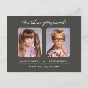 Faire-part Ancienne photo Enregistrer la carte postale Date