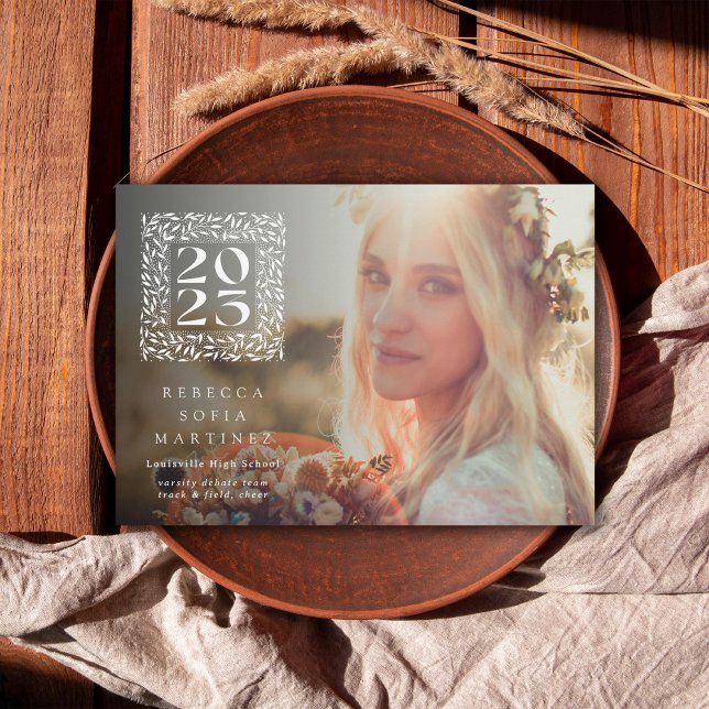 Faire-part Année feuilletée - Diplôme photo (Créateur téléchargé)