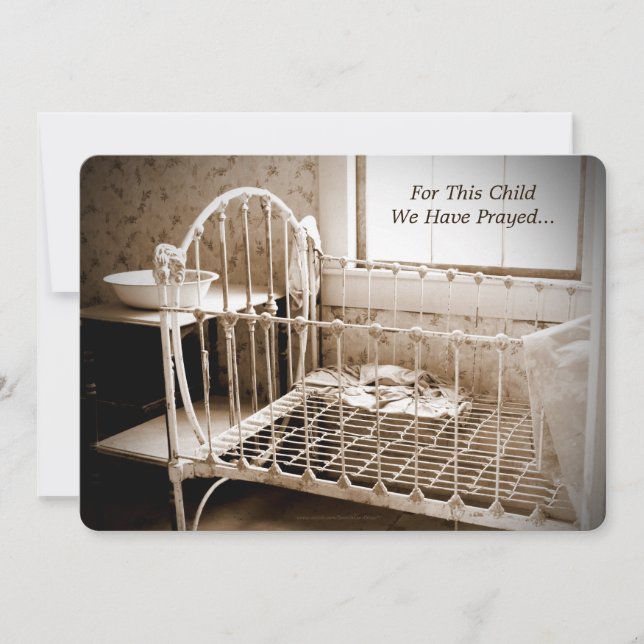 Faire-part Annonce D'Adoption Pour Cet Enfant Nous Avons Prié (Devant)