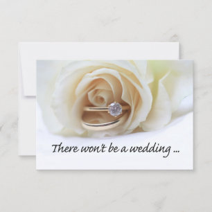 Faire-part Annonce d'annulation de mariage