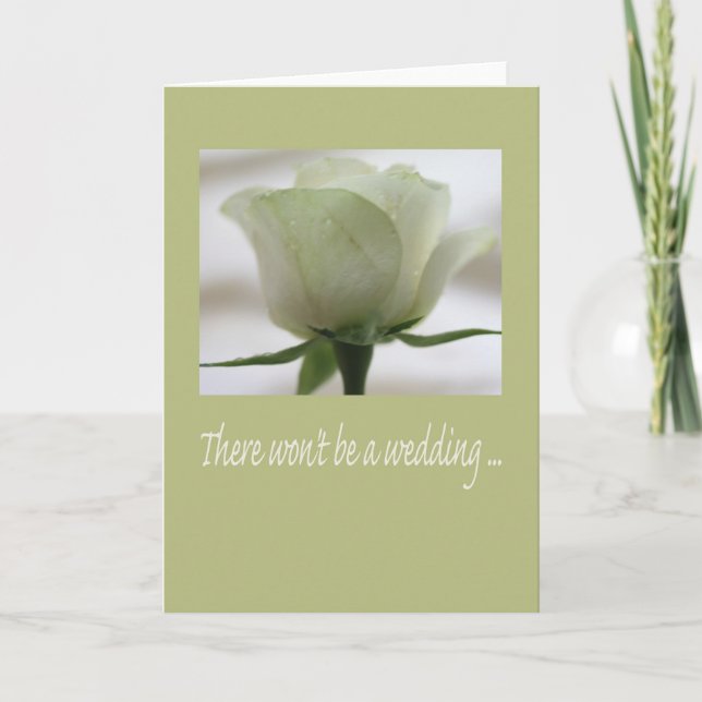 Faire-part Annonce d'annulation de mariage (Devant)