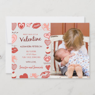 Faire-part Annonce de bébé pour la Saint-Valentin, Cupidons g