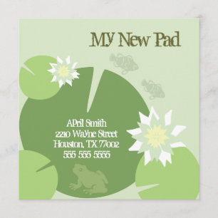 Faire-part Annonce de déménagement de nouveau pad