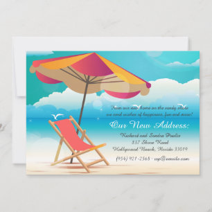 Faire-part Annonce de déménagement de Sandy Beach