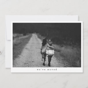 Faire-part Annonce de déménagement minimaliste avec photo de 