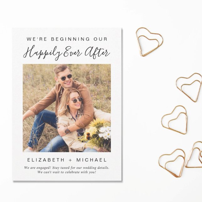 Faire-part Annonce de fiançailles avec photo d'engagement mod (Créateur téléchargé)