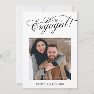 Faire-part Annonce de fiançailles et photo de sauvegarde de l
