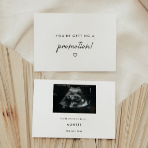 Faire-part Annonce de grossesse bébé "Obtenir une promotion"