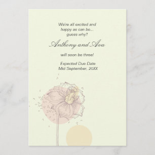 Faire-part Annonce de grossesse Graines Dispersées