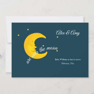 Faire-part Annonce de grossesse sous le charme de la lune