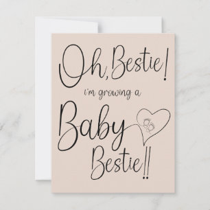 Faire-part Annonce de la meilleure amie bébé