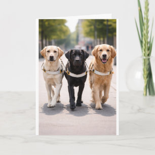Faire-part Annonce de l'équipe de chien guide : Allons de l'a