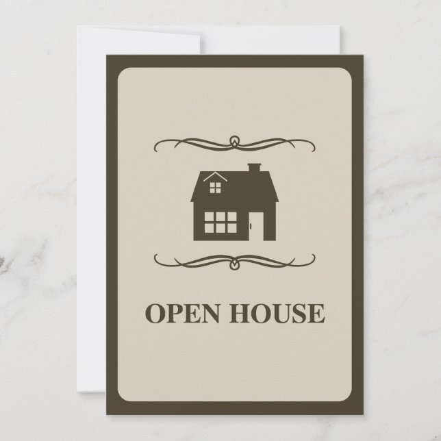 Faire-part annonce de maison ouverte mod (Devant)