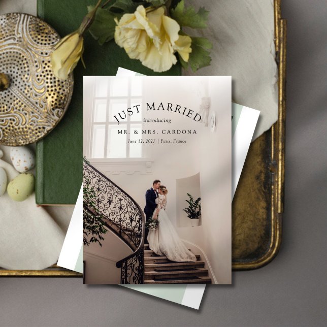 Faire-part Annonce de mariage de fuite de noces photo (Créateur téléchargé)