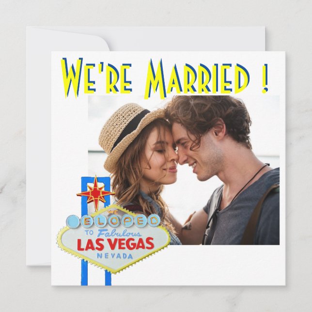 Faire-part Annonce de Mariage Las Vegas Mariages  (Devant)