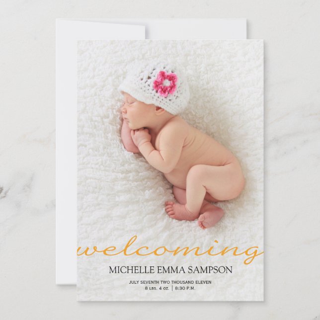 Faire-part Annonce de naissance (Devant)