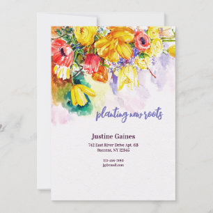 Faire-part Annonce de nouvelles racines