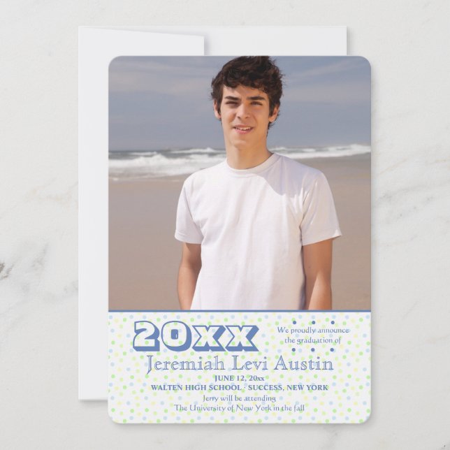 Faire-part Annonce de photo de la promotion diplômée (Devant)