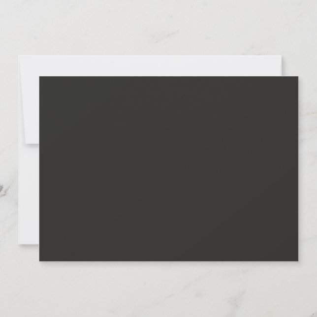 Faire-part Annonce de remise de diplôme Black Gold de couvert (Dos)