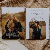 Annonce de remise de diplôme de photo d'arche mini