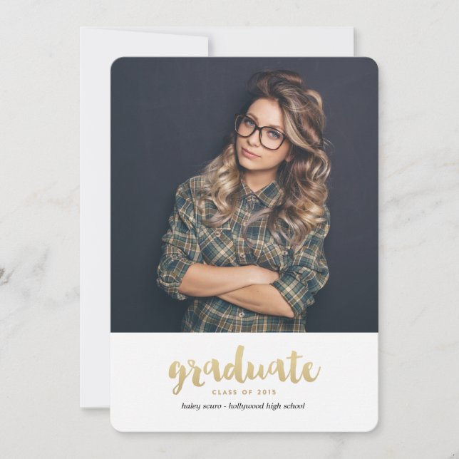 Faire-part Annonce de remise des diplômes de la promotion 201 (Devant)