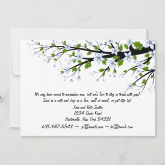Faire-part Annonce d'une nouvelle adresse pour Spring Blossom